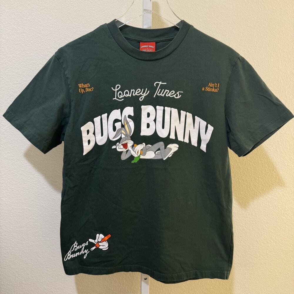 Shoe Palace Looney Tunes T-Shirt Mens M Green Bugs Bunny Graphic